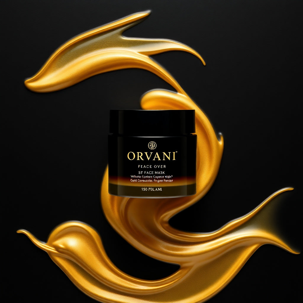 ORVANI Masque Peel-Off Dore — flatlay