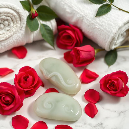 Gua Sha Jade — flatlay